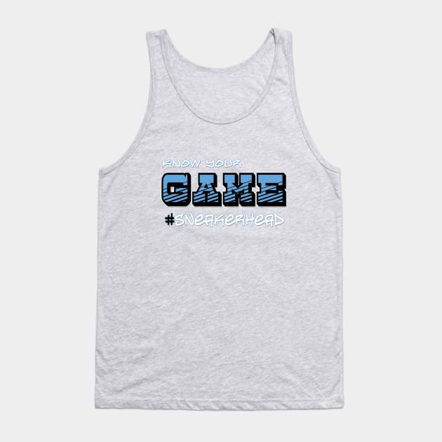 Know your Game - Retro Jordan 10 "Powder Blue" Graphic Design Tank Top by Mr.TrendSetter